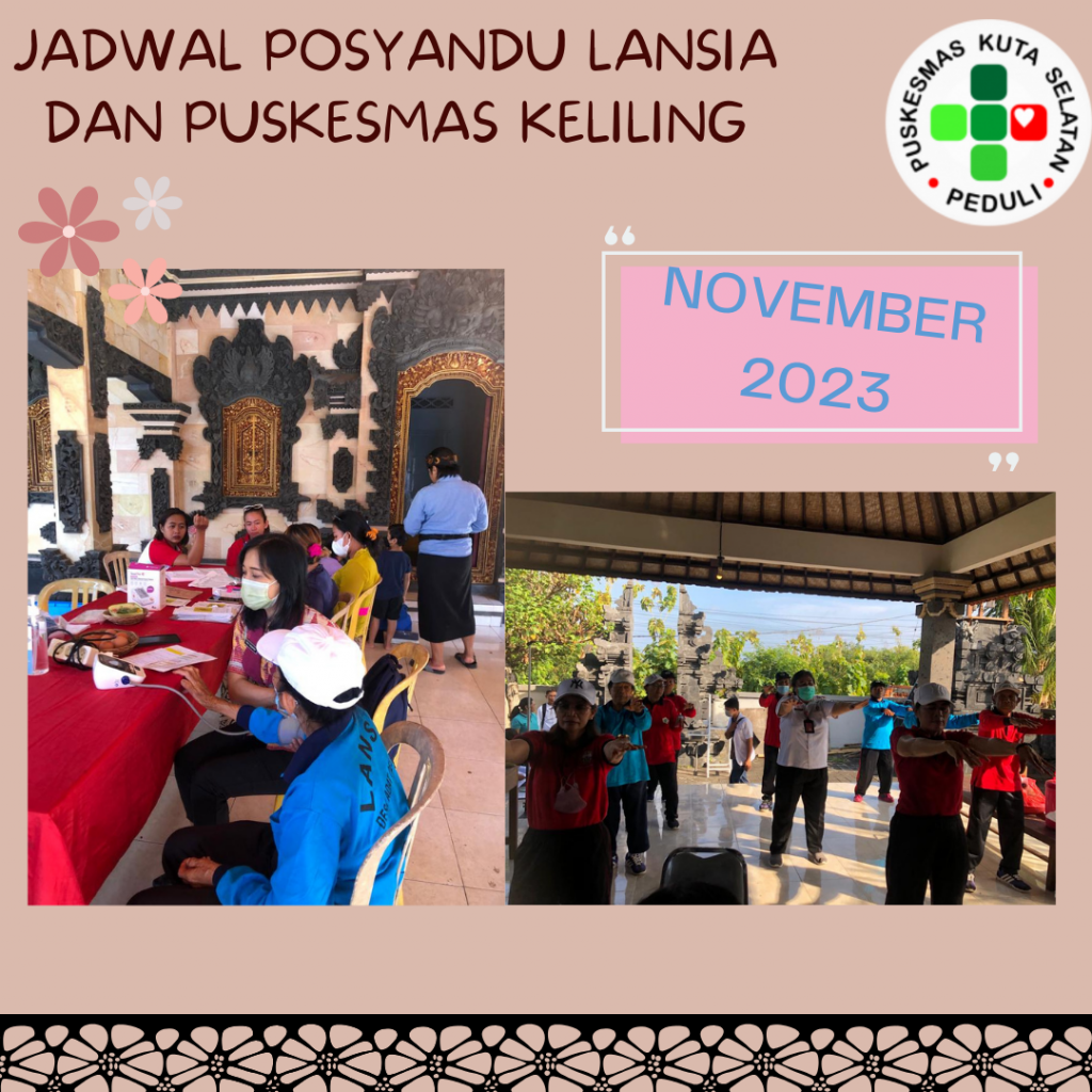 JADWAL POSYANDU LANSIA DAN PUSKESMAS KELILING NOVEMBER 2023 ...